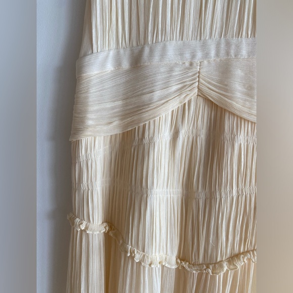 Clemence High Neck Midi Dress - Cream - Picture 7 of 13